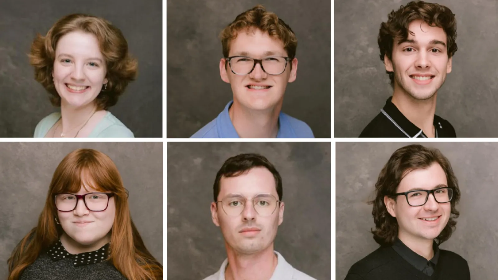 Mackenzie Dillenbeck, Jack Gregory, Matt Janik, Bianca Lederfeind, Brendan Moran and Georgy Roy
