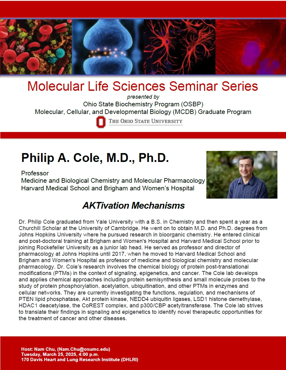 Flyer advertising MLS seminar event
