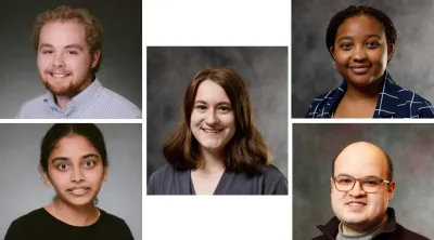 Caleb Holaway, Aparna Odayil Muralidharan, Emily Payne, Noura Srour and Amir Yousif