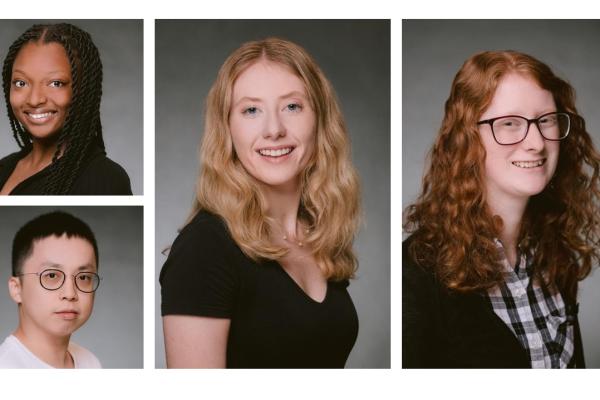 Zianne Olverson, Yuanfeng Wang, Abbey Hershner and Madeline Burghaze