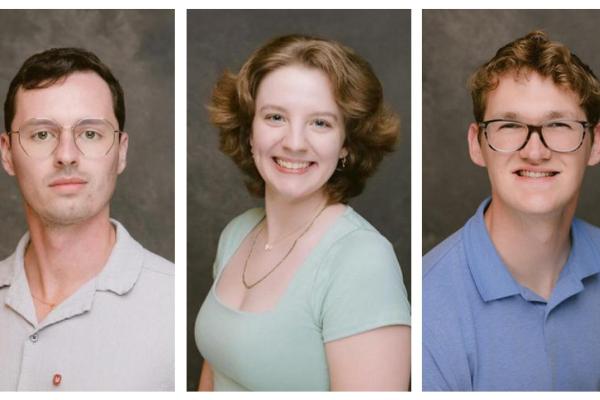 Brendan Moran, Mackenzie Dillenbeck and Jack Gregory