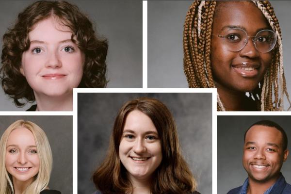 Isabella Kolodny, Manie Brema, Morgan Smith, Emily Payne and Omar West