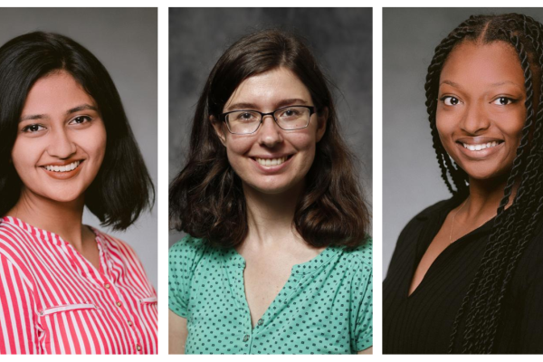 Ayushi Das, Jessica Wedig and Zianne Olverson