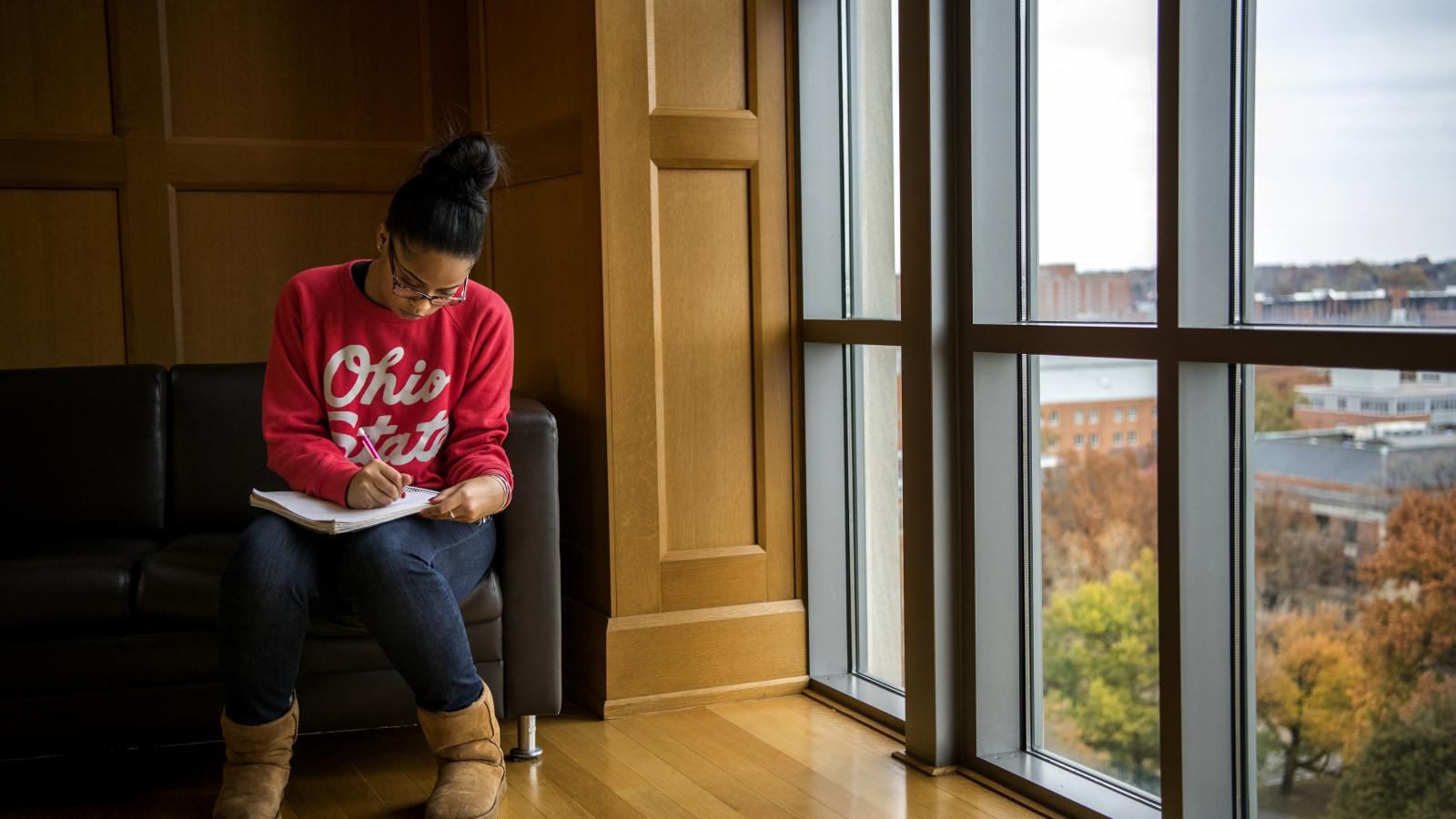 The views from Thompson Library